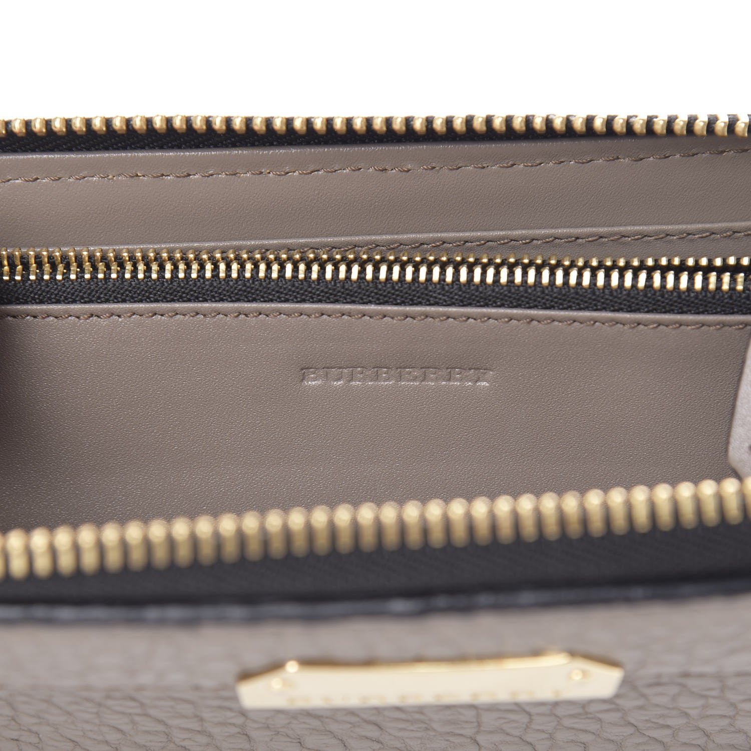 Burberry Heritage Grain Zip Around Wallet Pale Taupe 6 of 8