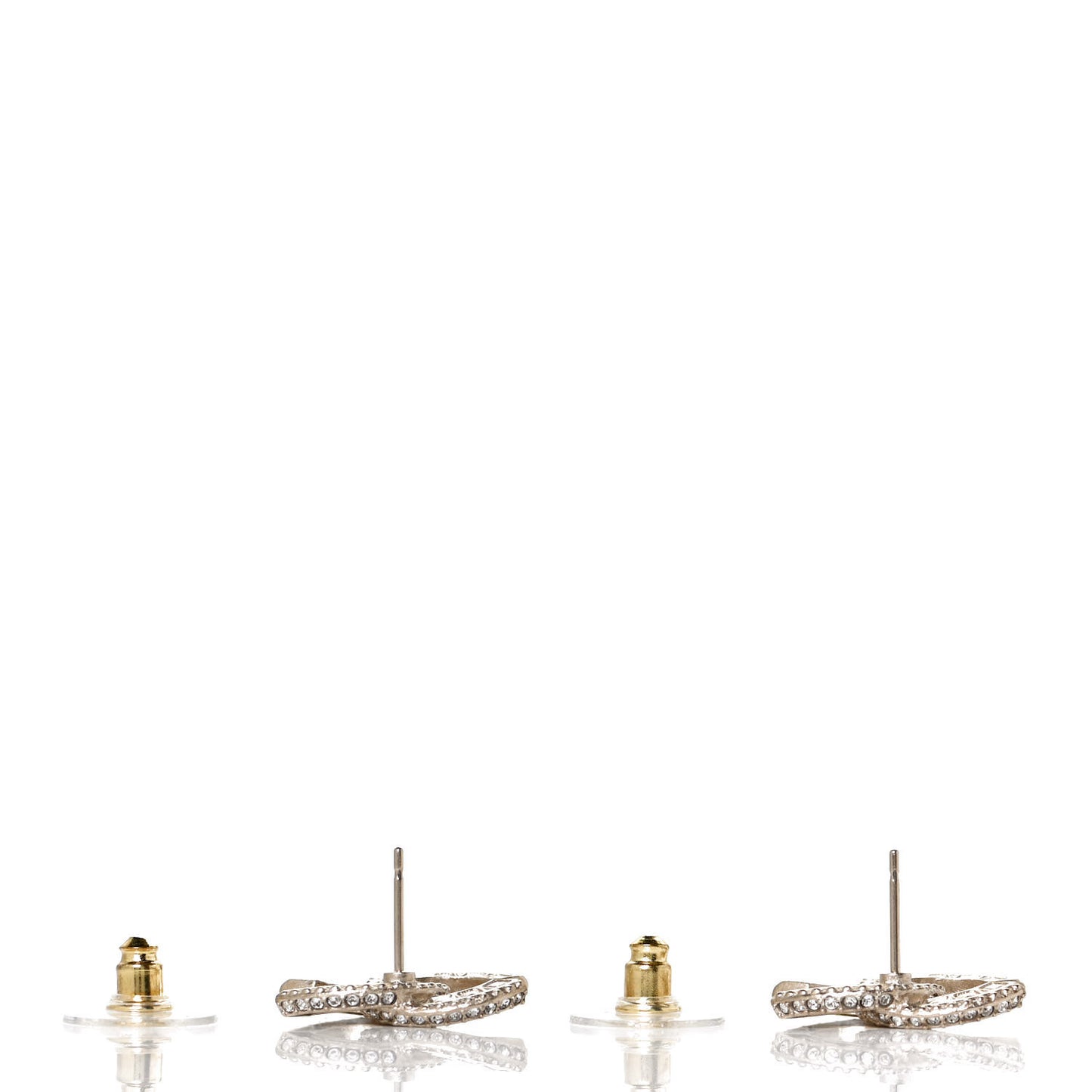 Crystal Timeless CC Earrings Gold