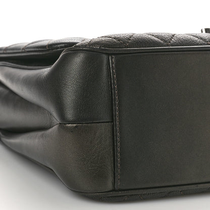 Chanel Caviar Quilted Medium Rock In Rome Single Flap Charcoal 9 of 13