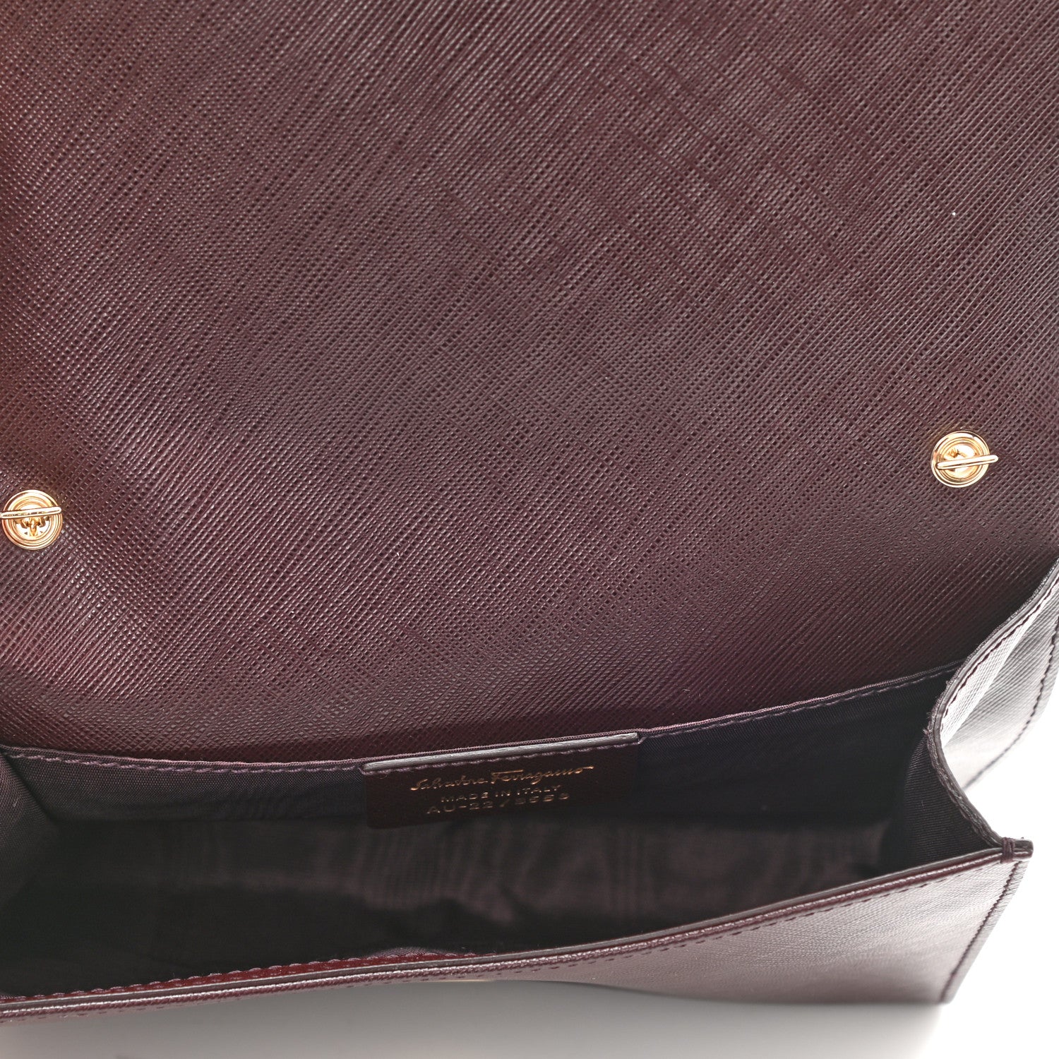 Salvatore Ferragamo Calfskin Mini Miss Vara Bow Chain Bag Plum 5 of 9