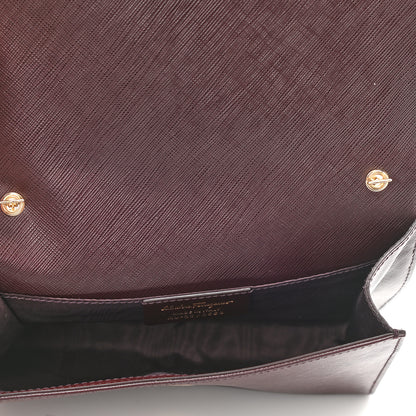 Salvatore Ferragamo Calfskin Mini Miss Vara Bow Chain Bag Plum 5 of 9