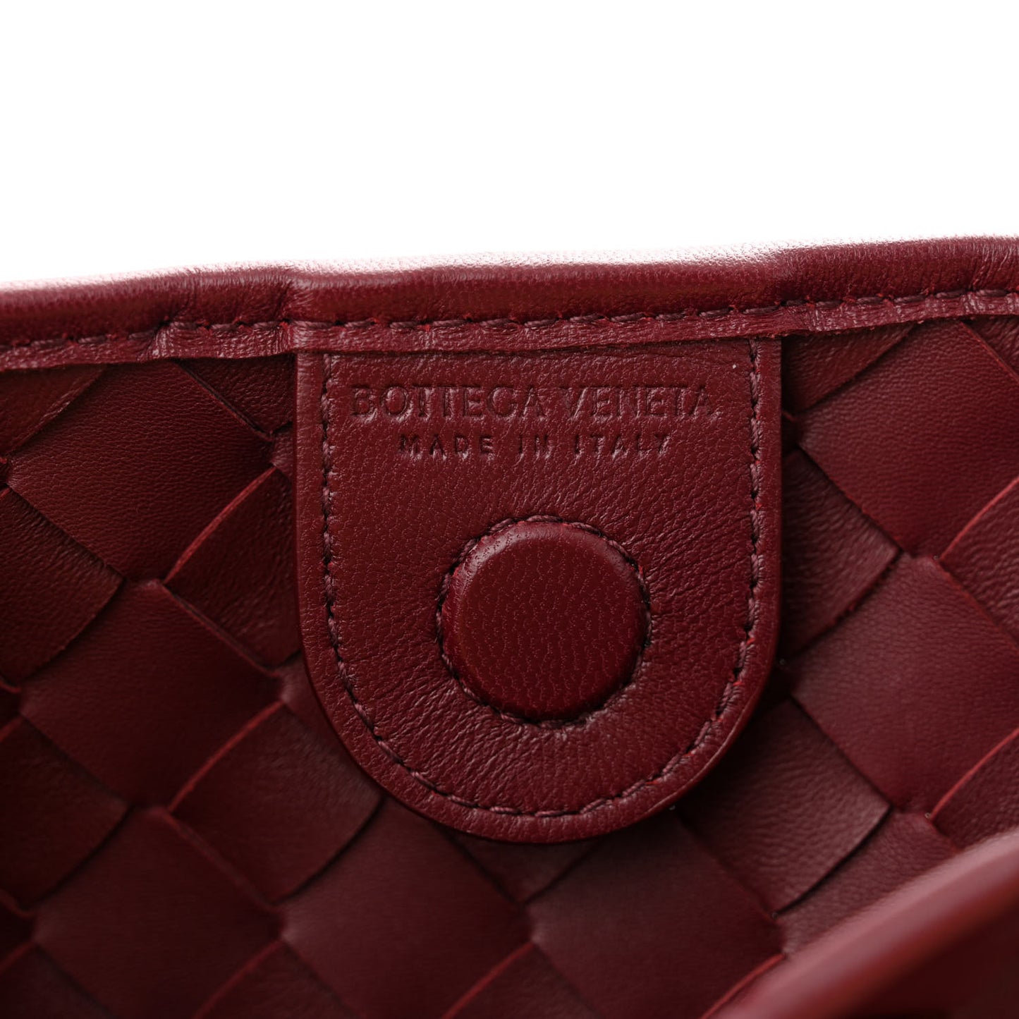Nappa Intrecciato Sardine Bag Barolo