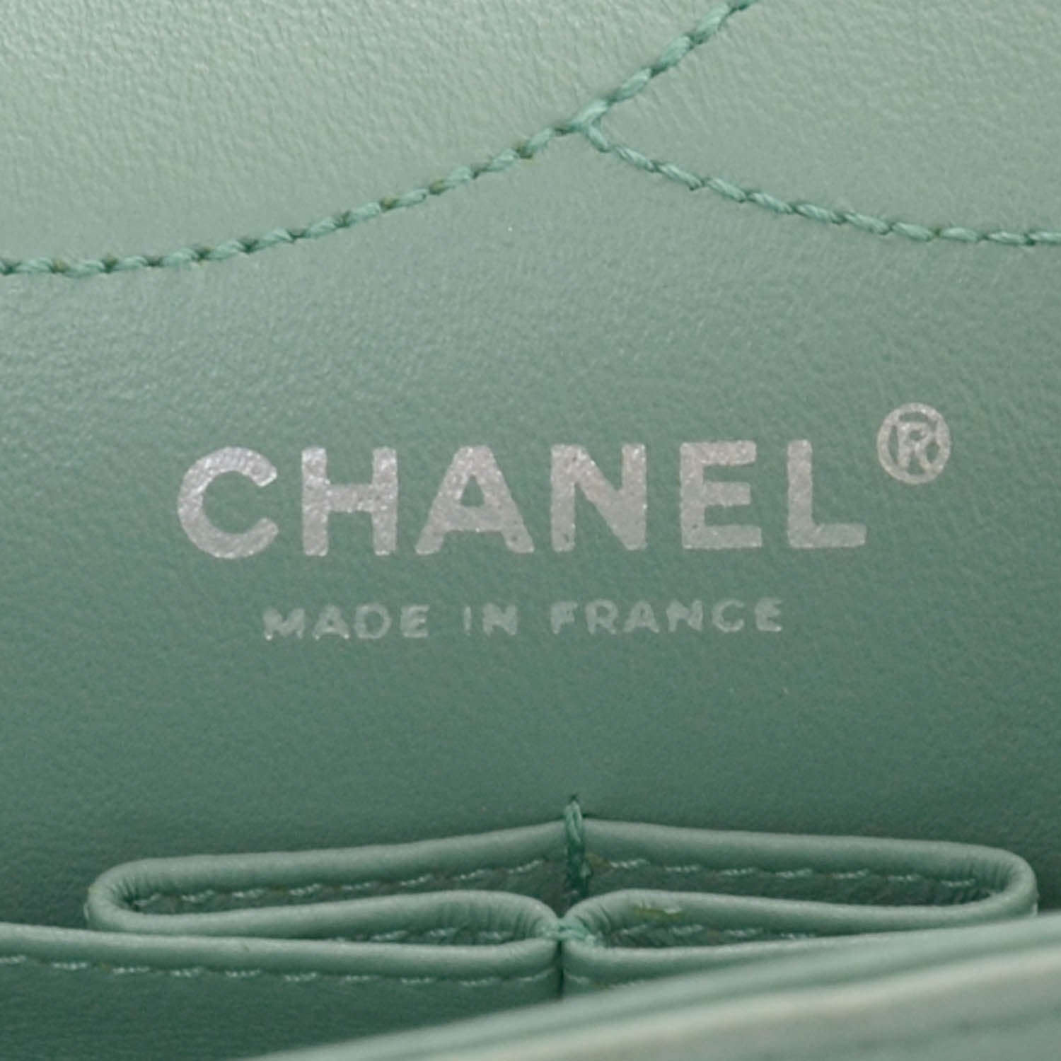 Chanel Lambskin 2.55 Reissue 227 Flap Green 7 of 9
