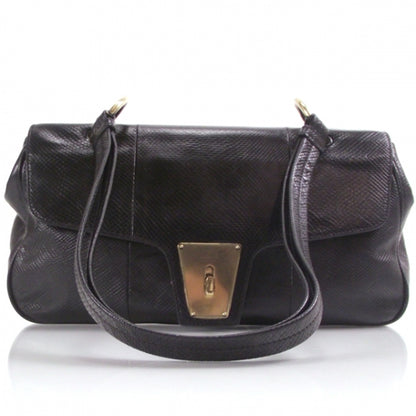 Gucci Python Flap Shoulder Bag Black 1 of 11