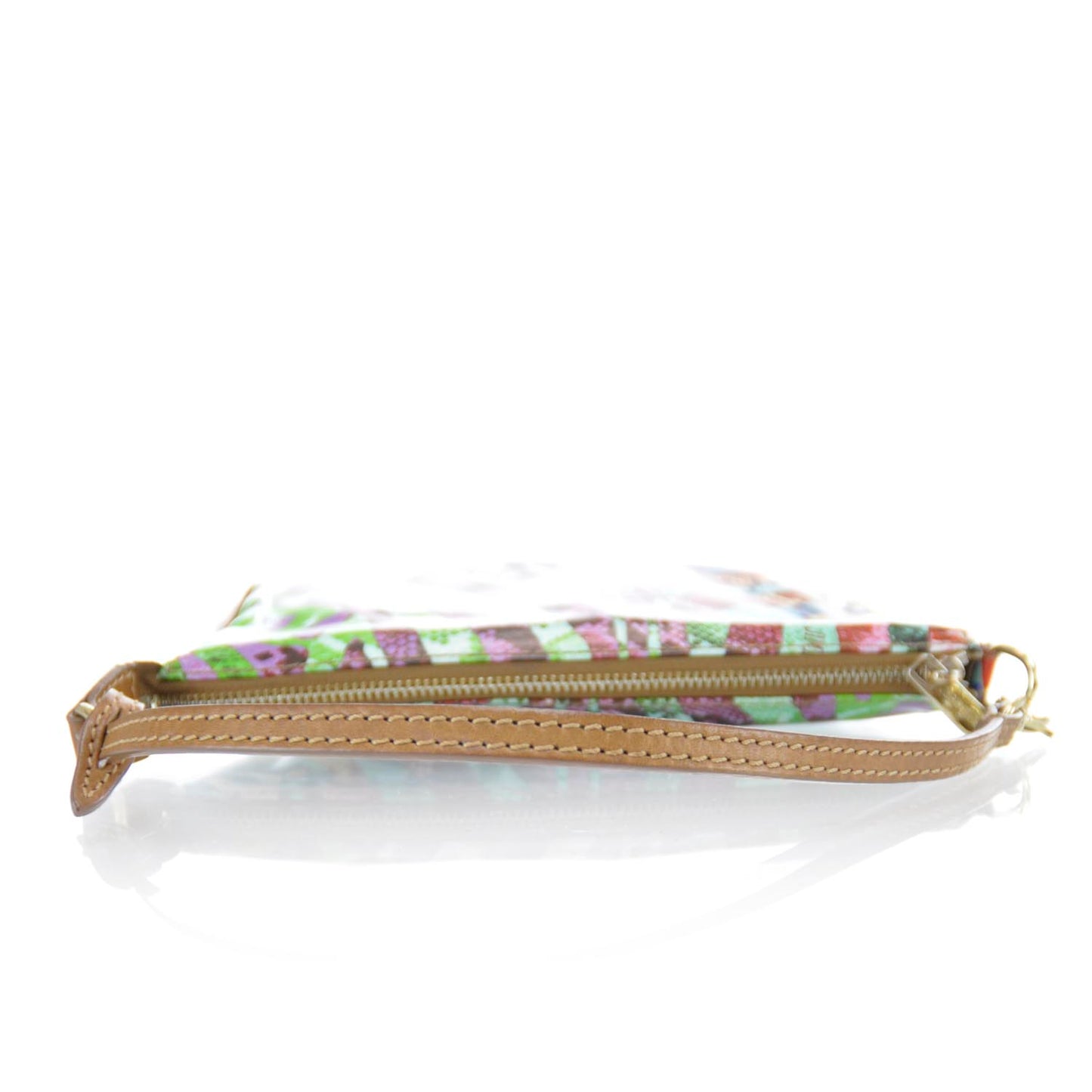 Glazed Canvas Exotic Print Clutch