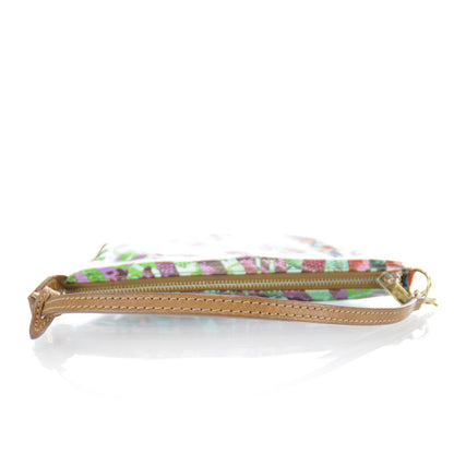 Jimmy Choo Glazed Canvas Exotic Print Clutch 4 of 11