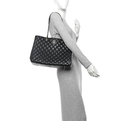 Chanel Caviar Quilted Large Shopping Tote Black 2 of 13