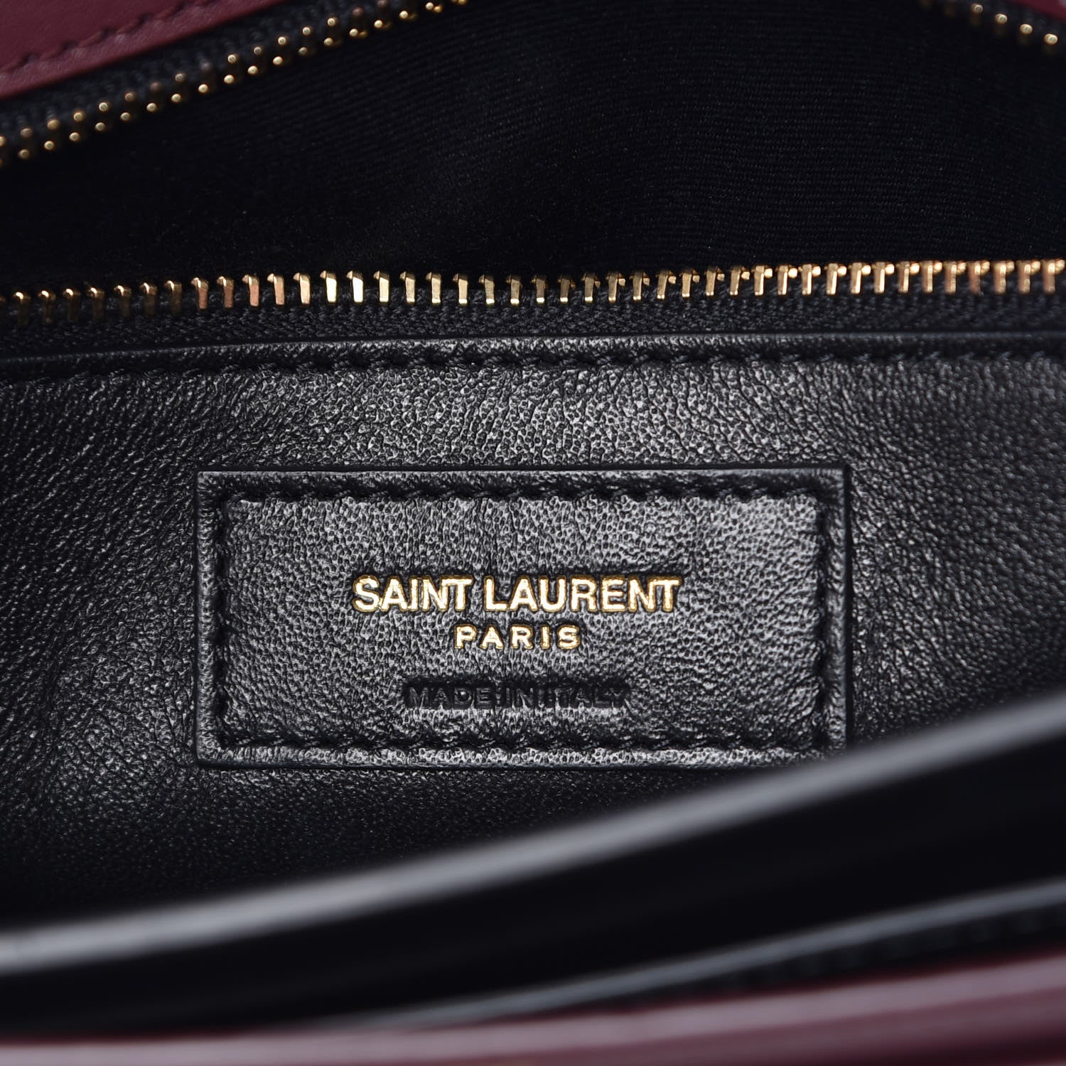 Saint Laurent Smooth Calfskin Monogram Cassandra Clasp Bag Rouge Legion 8 of 10