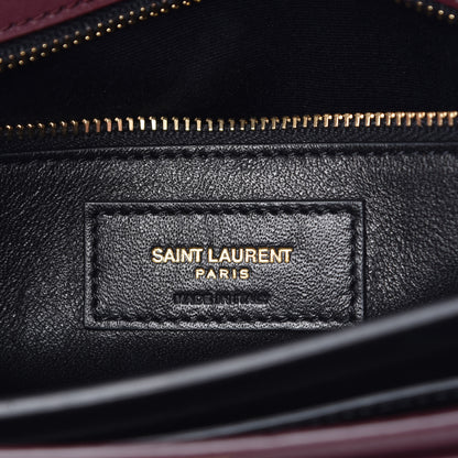 Saint Laurent Smooth Calfskin Monogram Cassandra Clasp Bag Rouge Legion 8 of 10