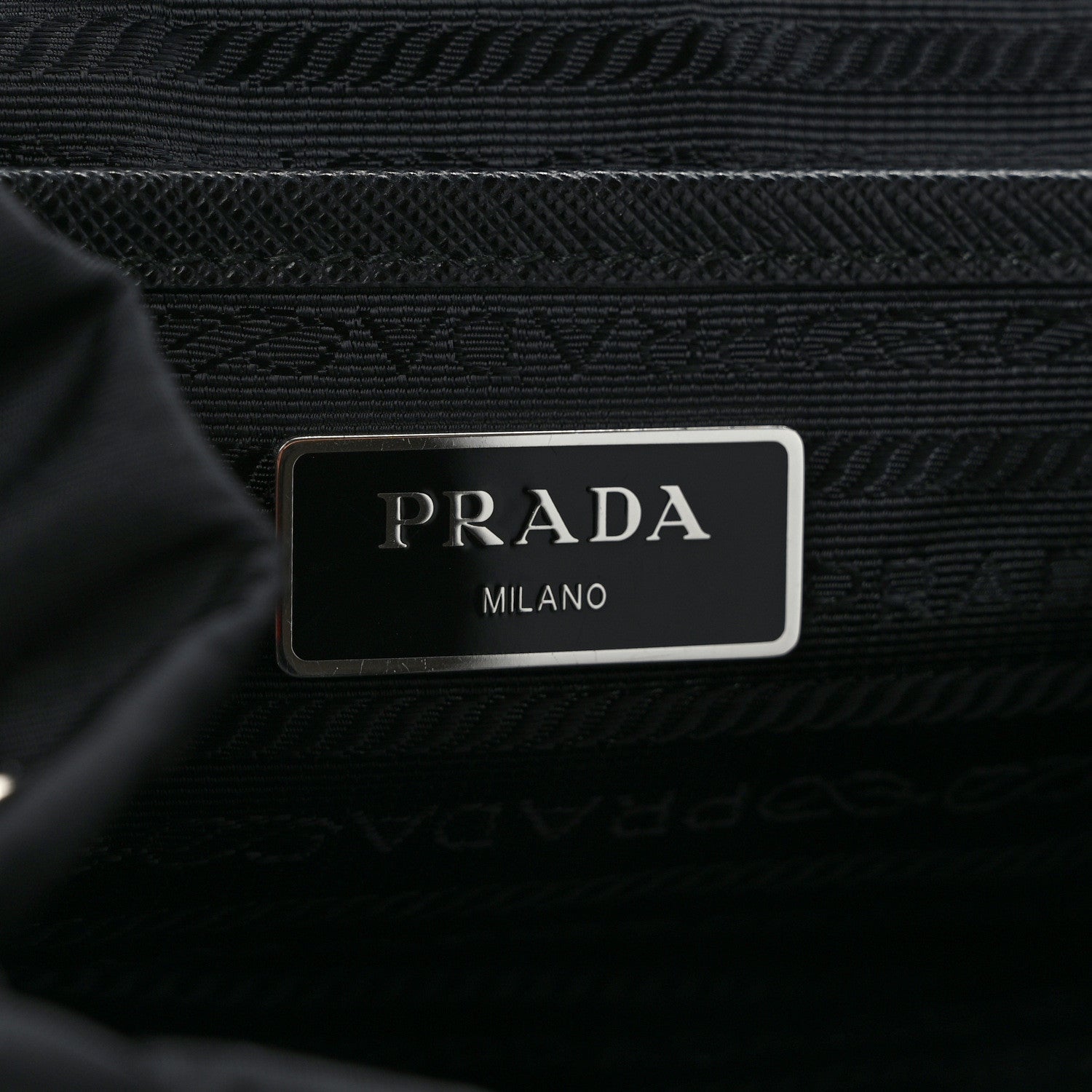 Prada Re-Nylon Saffiano Medium Backpack Black 6 of 12