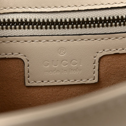 Gucci Calfskin Matelasse Small GG Marmont Shoulder Bag White 5 of 9