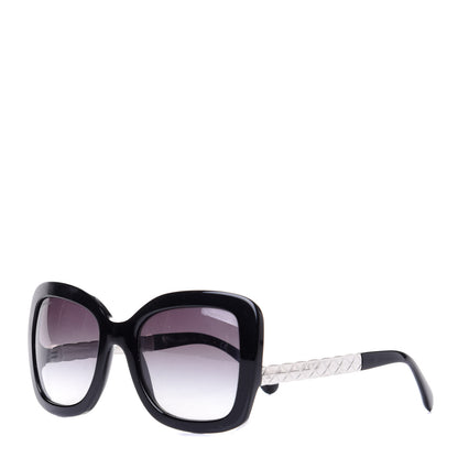 Chanel Acetate Spring Butterfly Sunglasses 5370 Black Silver 1 of 4