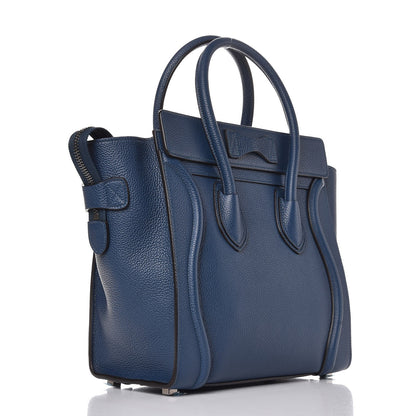 Celine Baby Drummed Calfskin Micro Luggage Orage 3 of 7