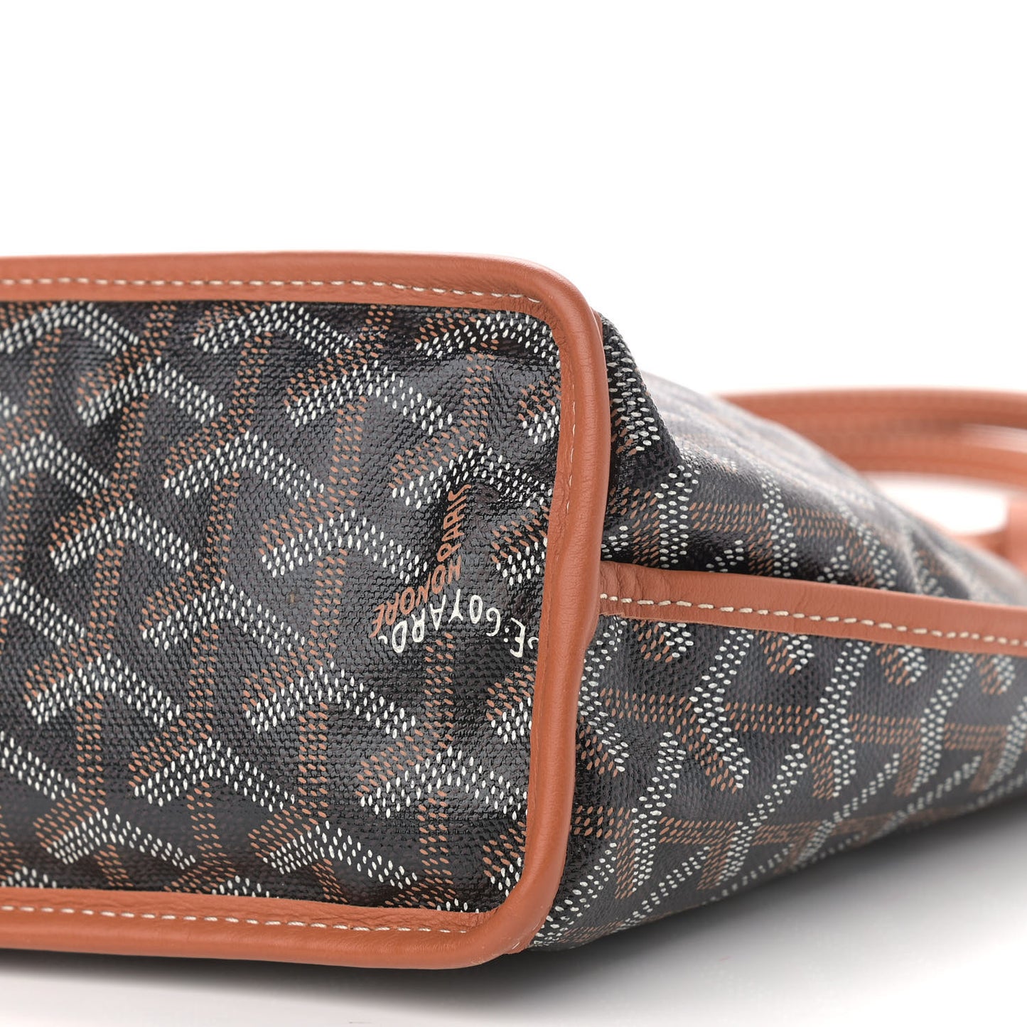 Goyardine Reversible Mini Anjou Black Gold