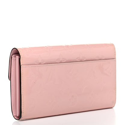 Louis Vuitton Vernis Sarah Wallet NM Rose Ballerine 3 of 6