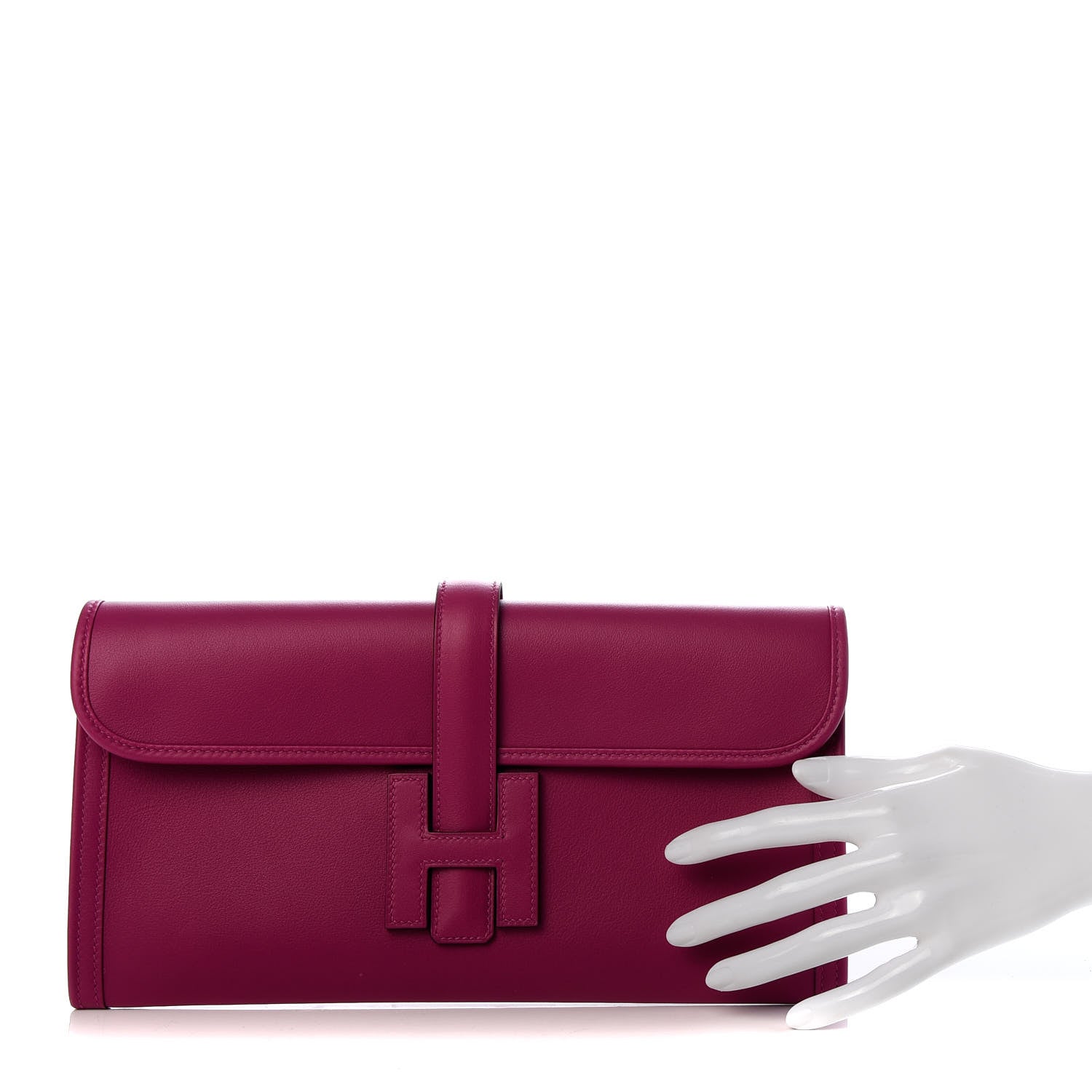 Hermes Swift Jige Elan 29 Clutch Rose Pourpre 2 of 7