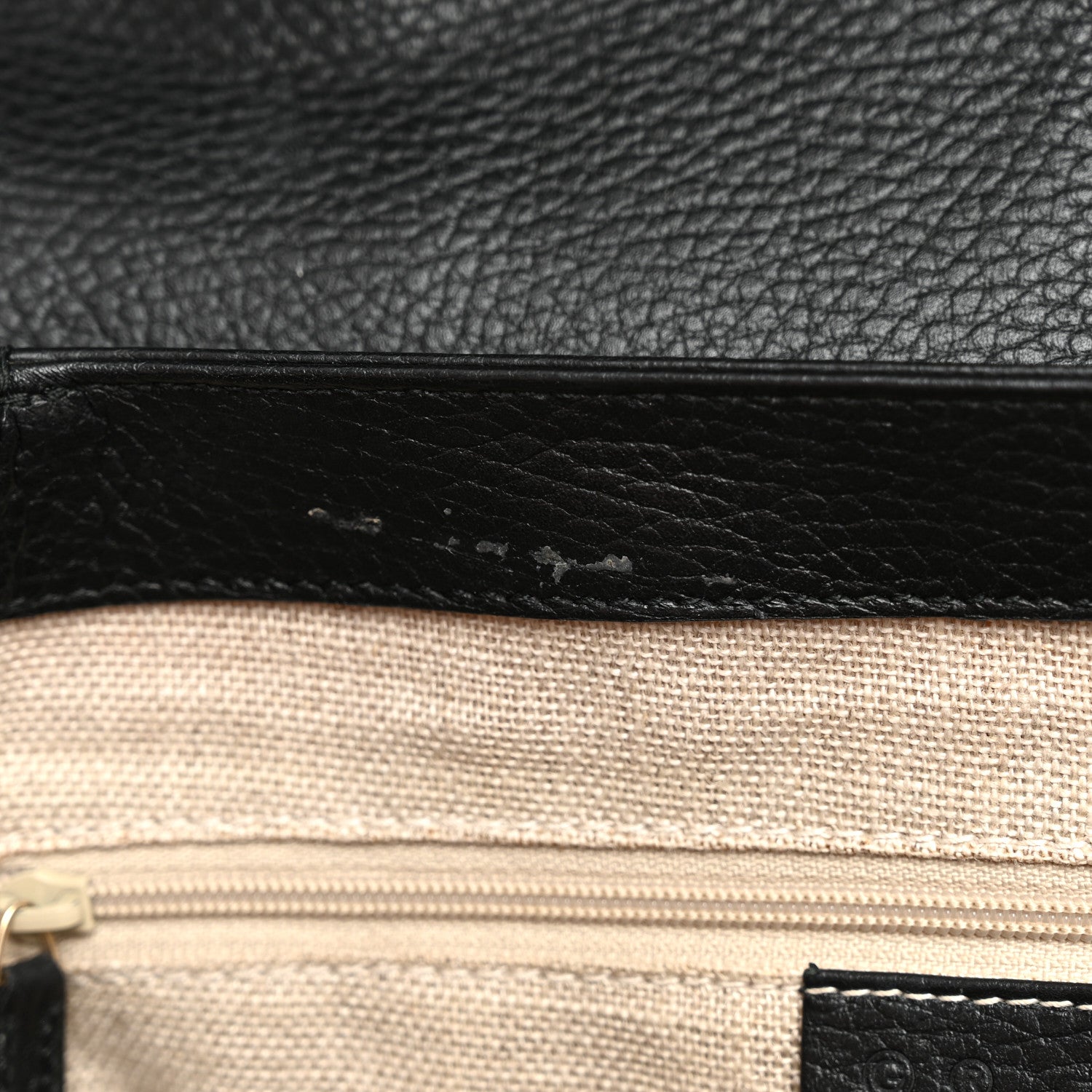 Gucci Dollar Calfskin Medium Interlocking G Top Handle Shoulder Bag Black 11 of 11