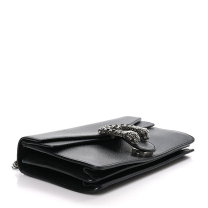 Gucci Pebbled Calfskin Small Dionysus Shoulder Bag Black 4 of 9