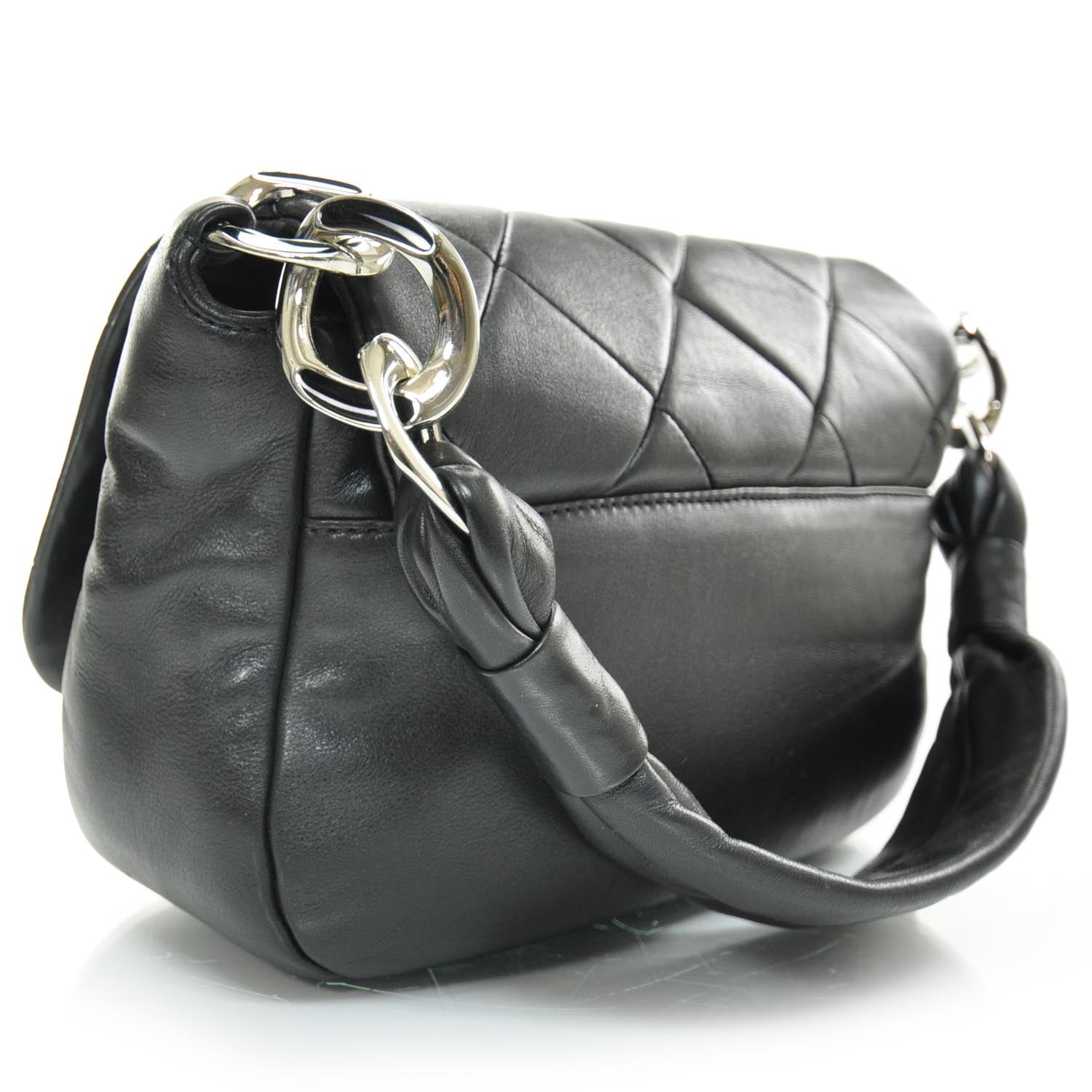 Chanel Lambskin Quilted Flap Bag Black 2 of 10
