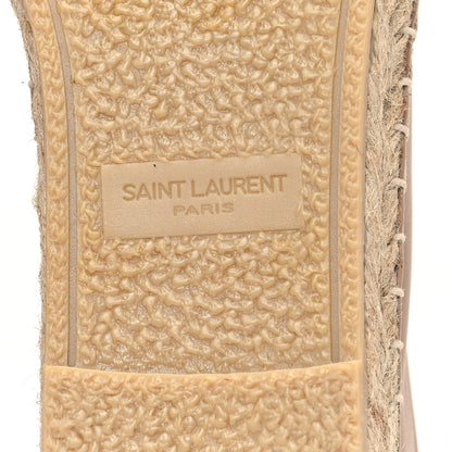 Saint Laurent Lambskin Monogram Espadrilles 35 Nude 7 of 10
