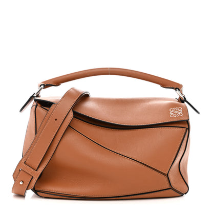 Loewe Calfskin Medium Puzzle Bag Tan 1 of 10