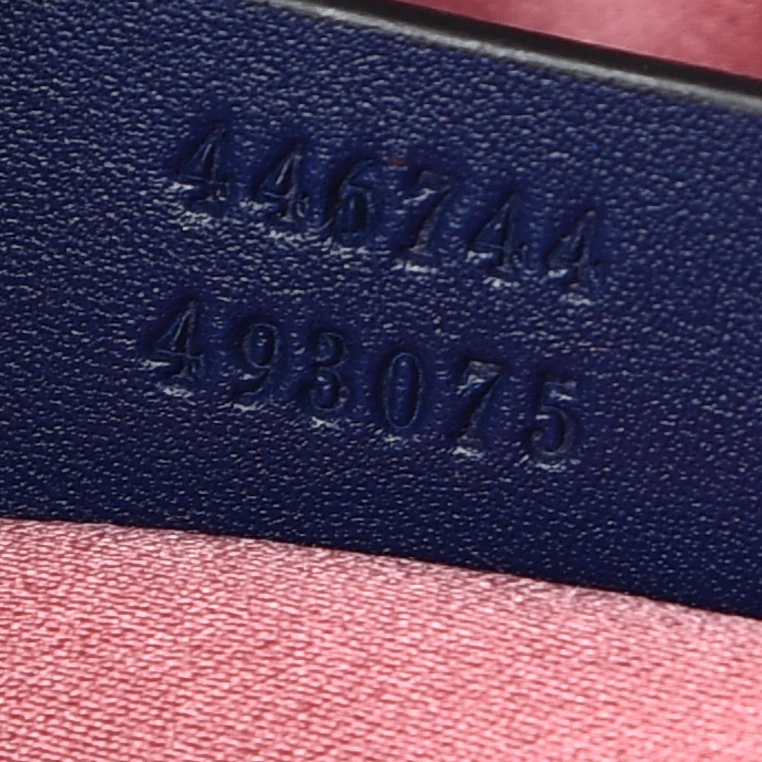 Gucci Velvet Matelasse Mini GG Marmont Shoulder Bag Cobalt Blue 9 of 10