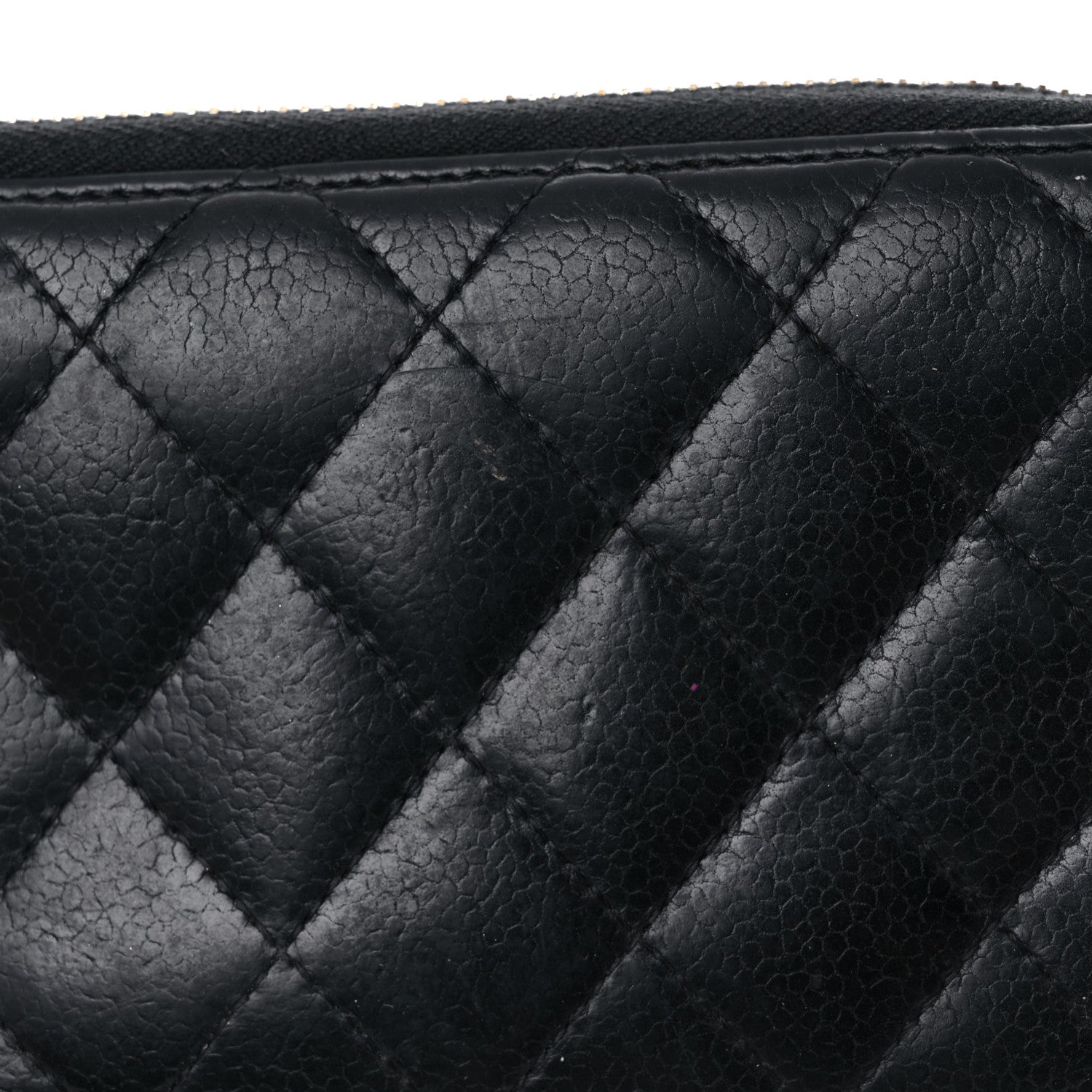 Chanel Caviar Quilted Medium Zip Around Wallet Black 25 of 25
