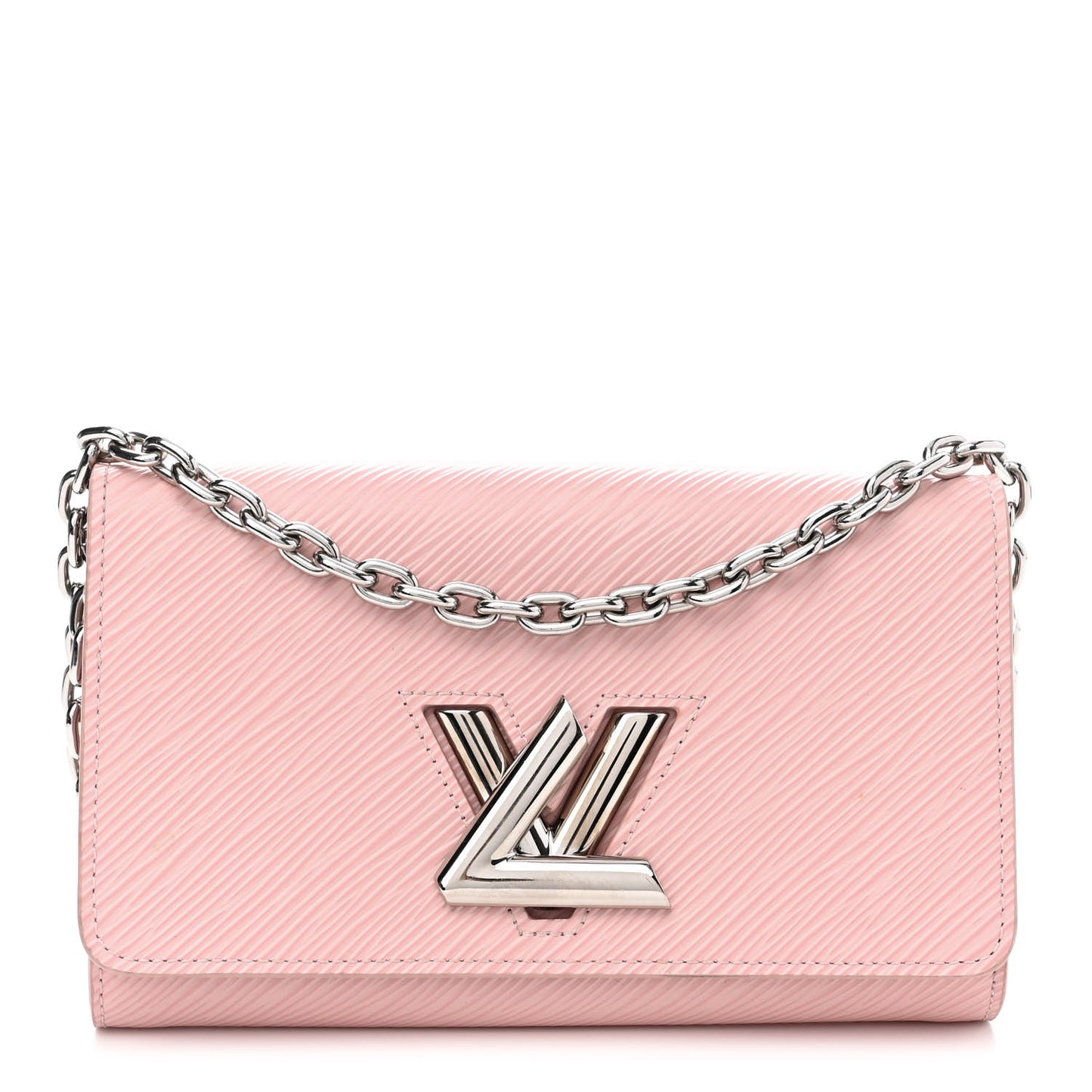 Epi Twist Chain Wallet Rose Ballerine