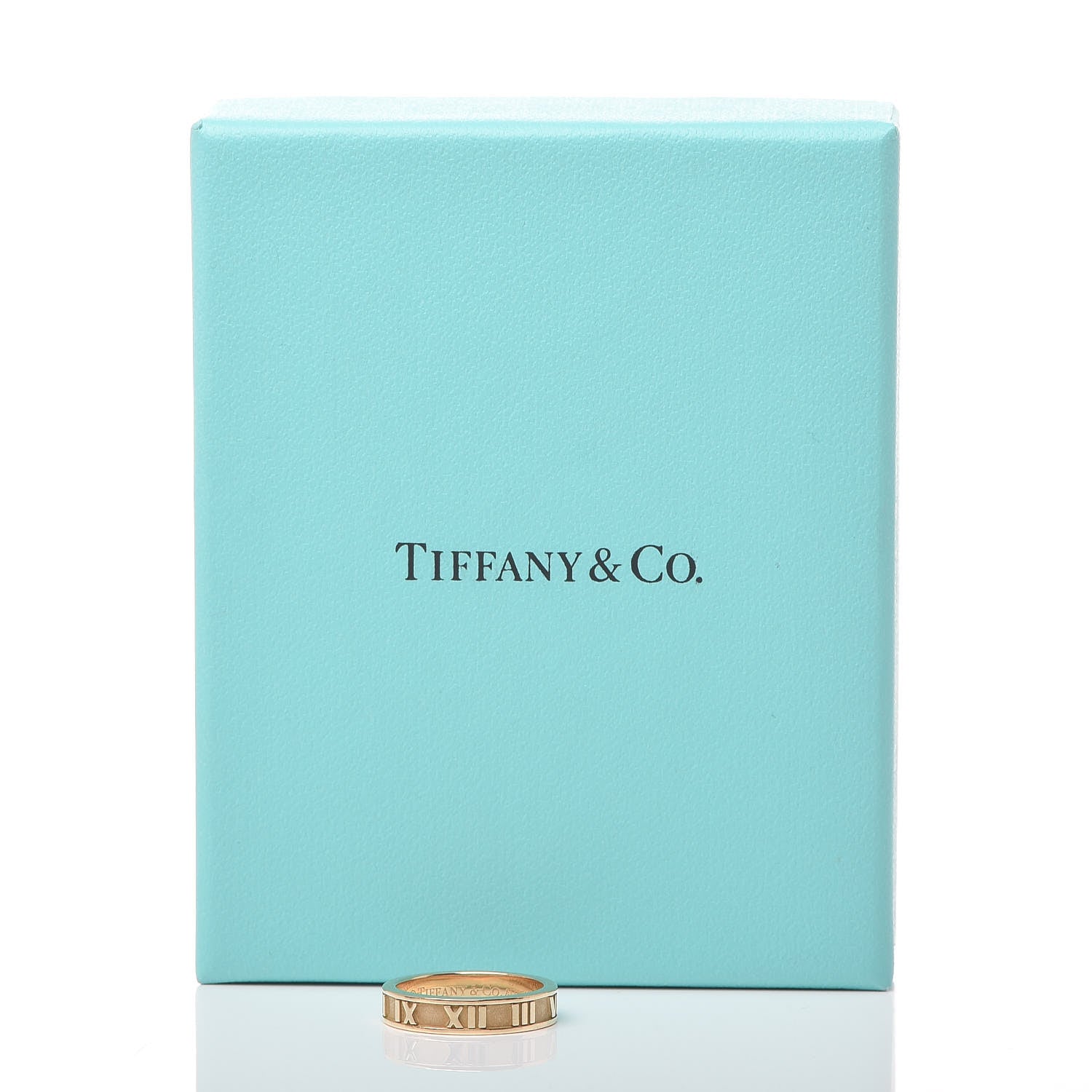 Tiffany 18K Yellow Gold Atlas Ring 49 5 6 of 6