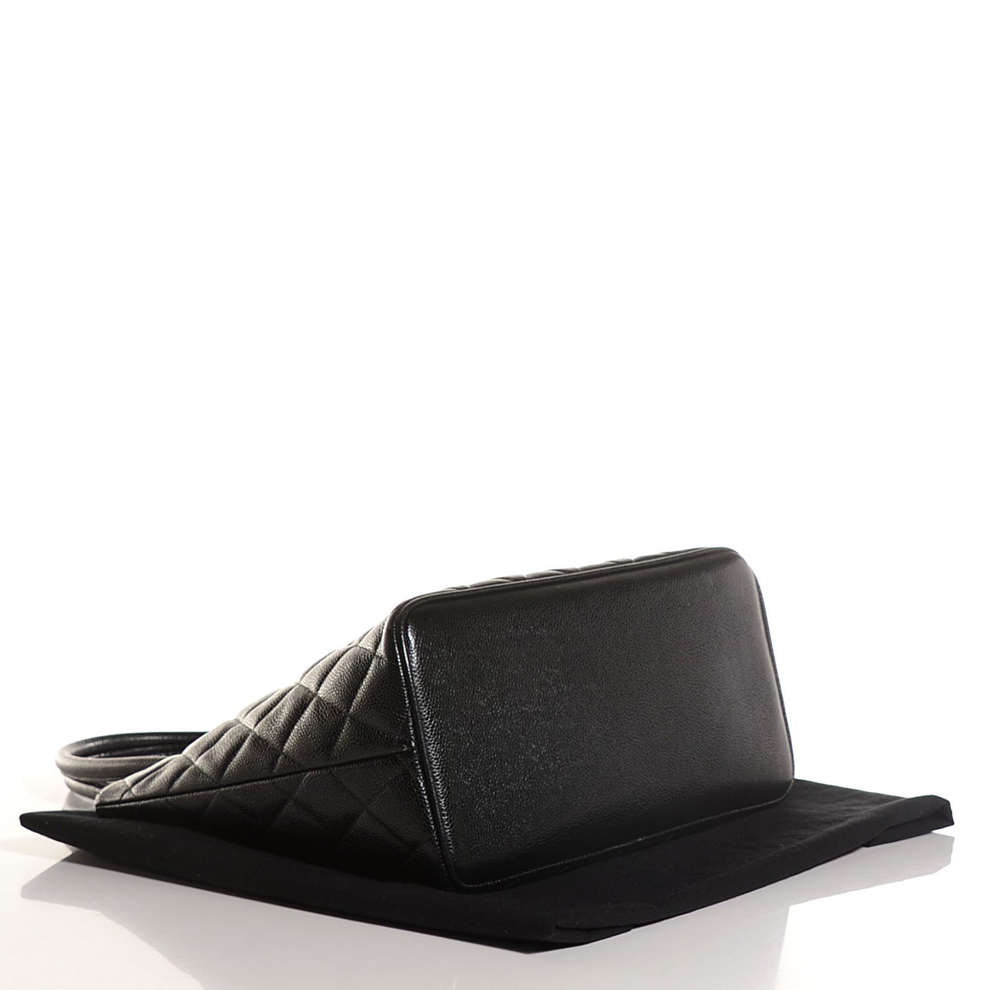 Caviar Quilted Medallion Tote Black