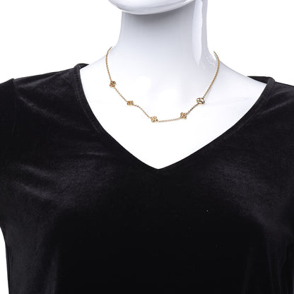 Louis Vuitton Flower Full Necklace Gold 2 of 5