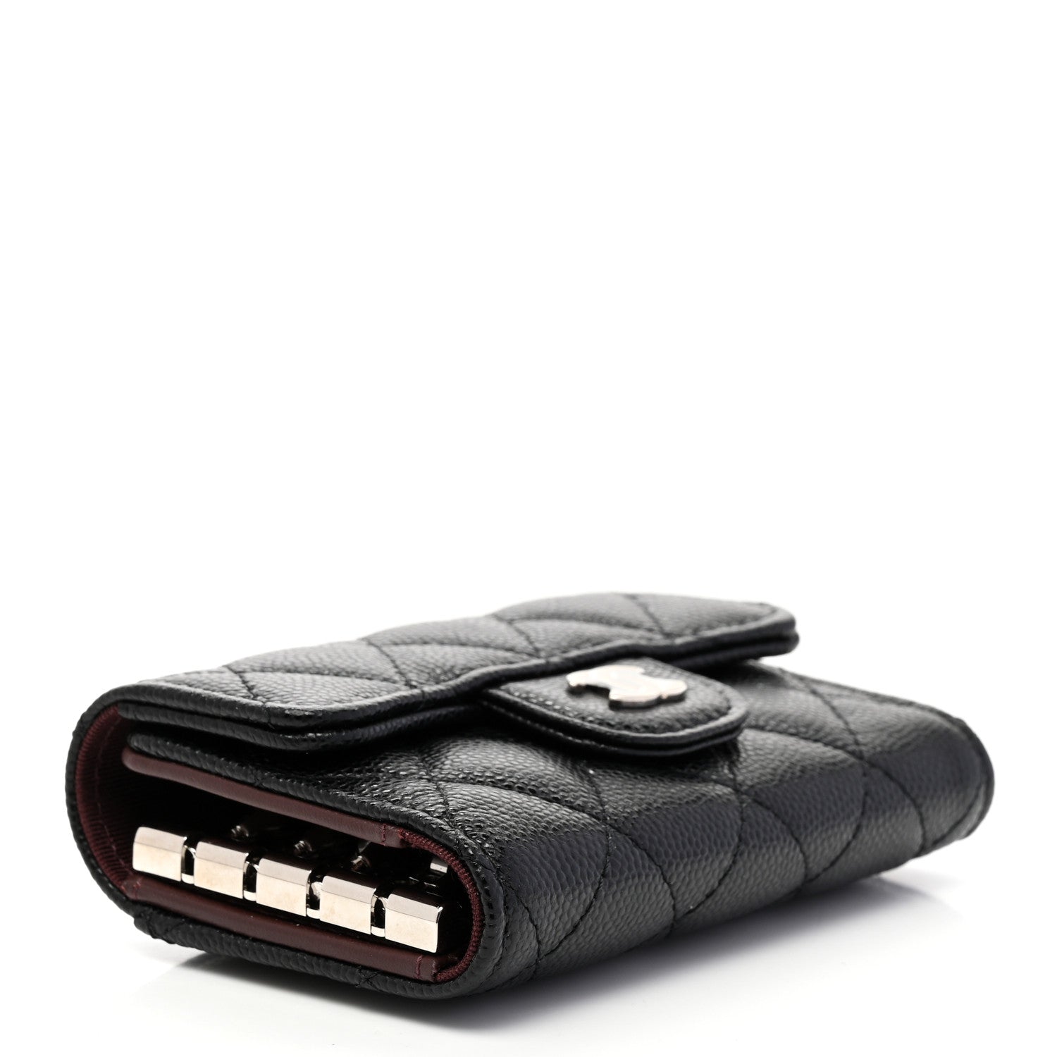 Chanel Caviar Quilted Classic 4 Key Holder Wallet Black 4 of 9