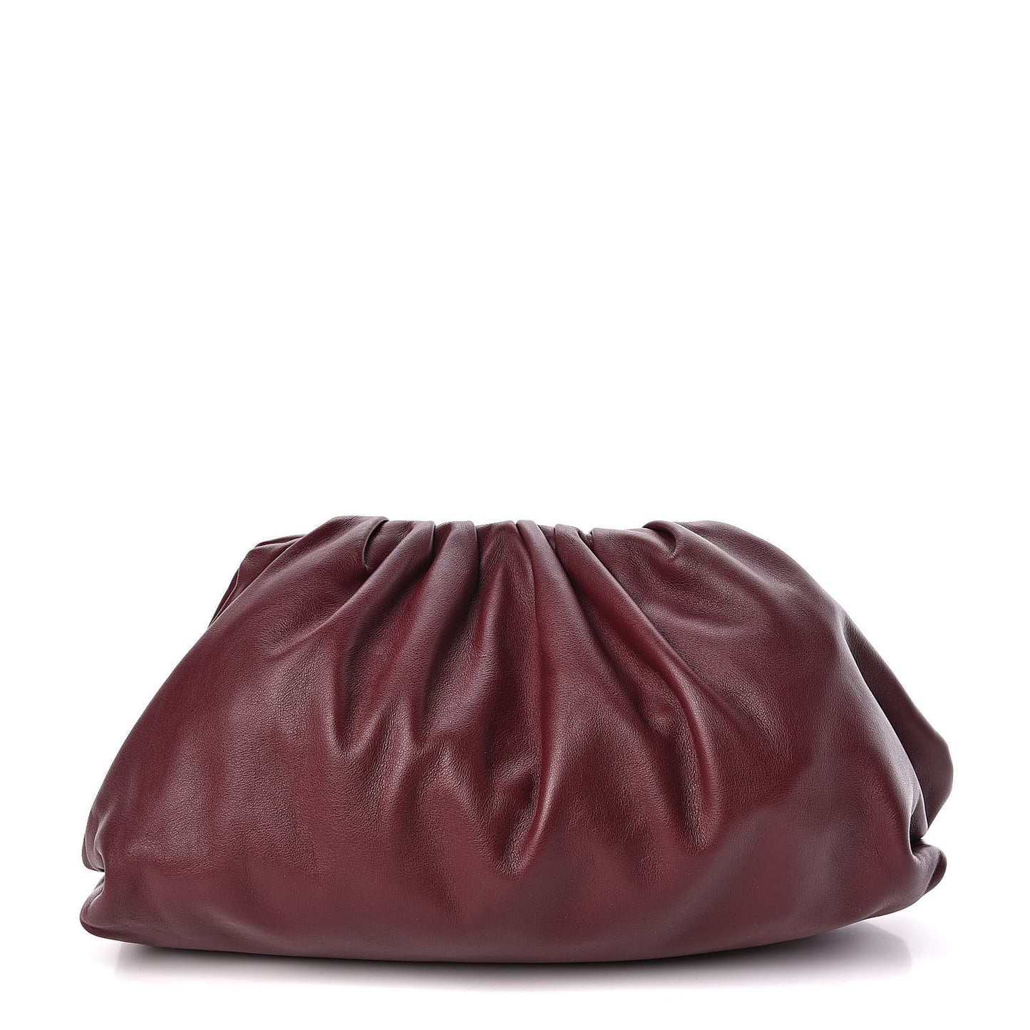 Smooth Butter Calf The Pouch Oversized Clutch Bordeaux