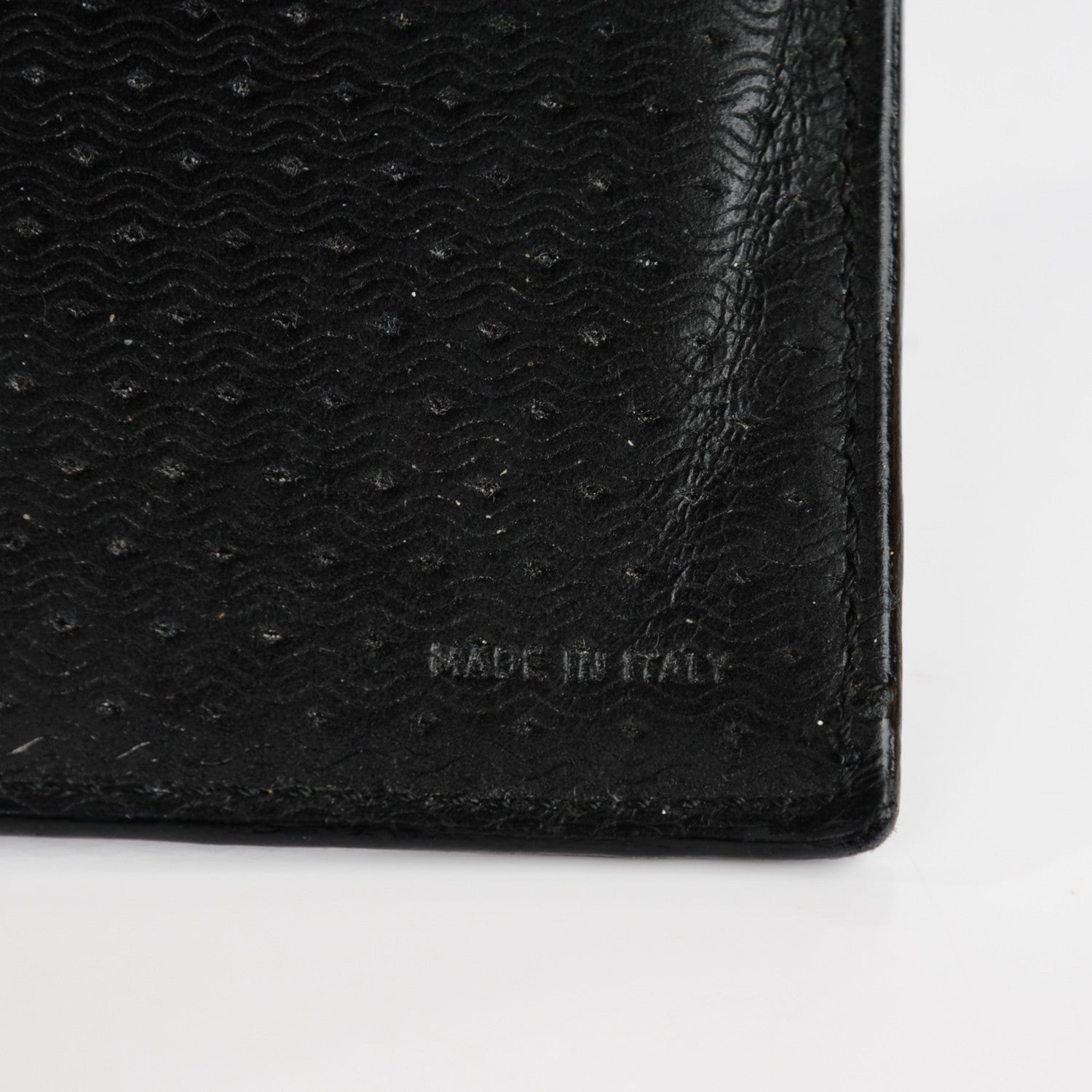 Fendi Lambskin Woven Bi-Fold Wallet Black 7 of 8