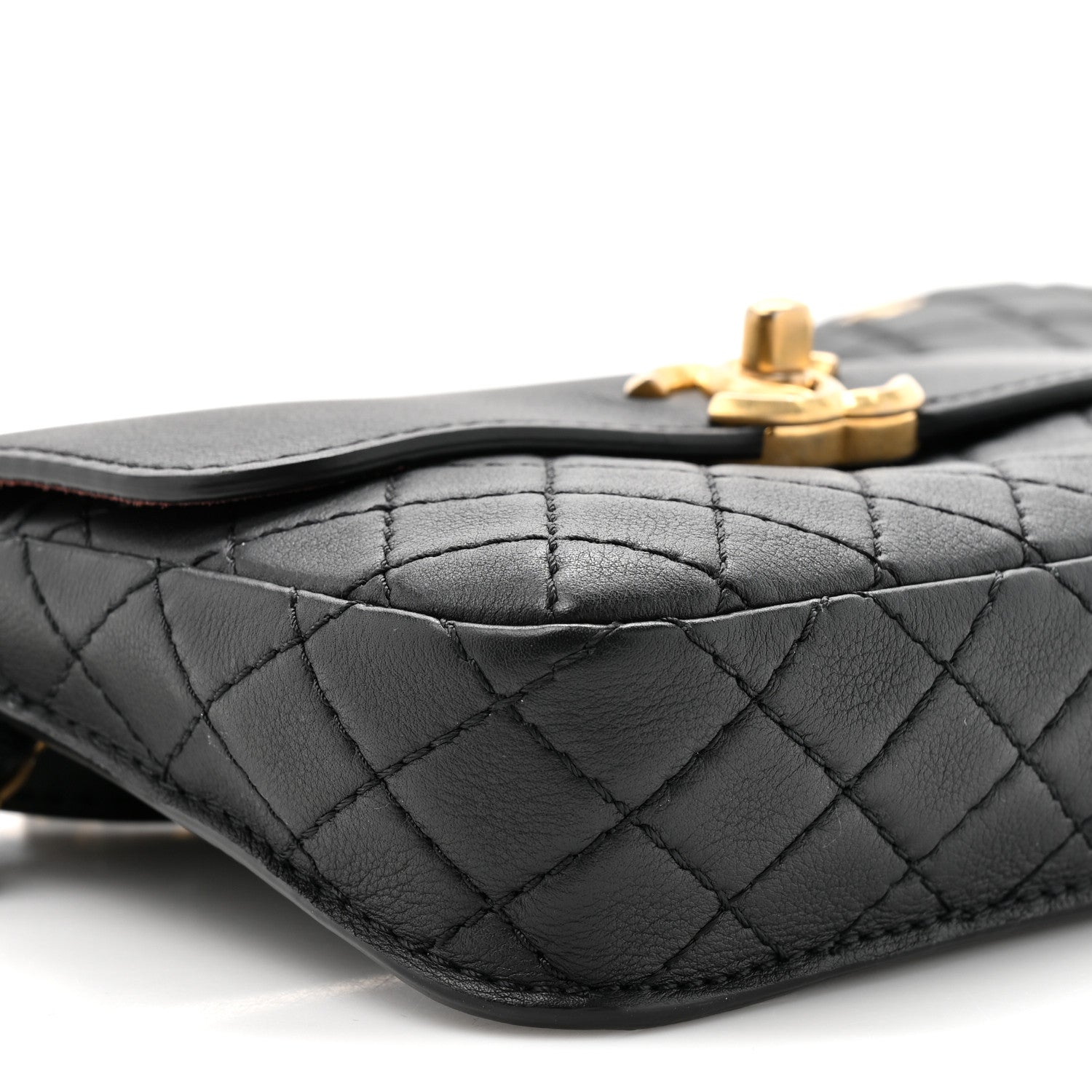 Chanel Calfskin Quilted Multi Pouching Flap And Coin Purse Black 10 of 10