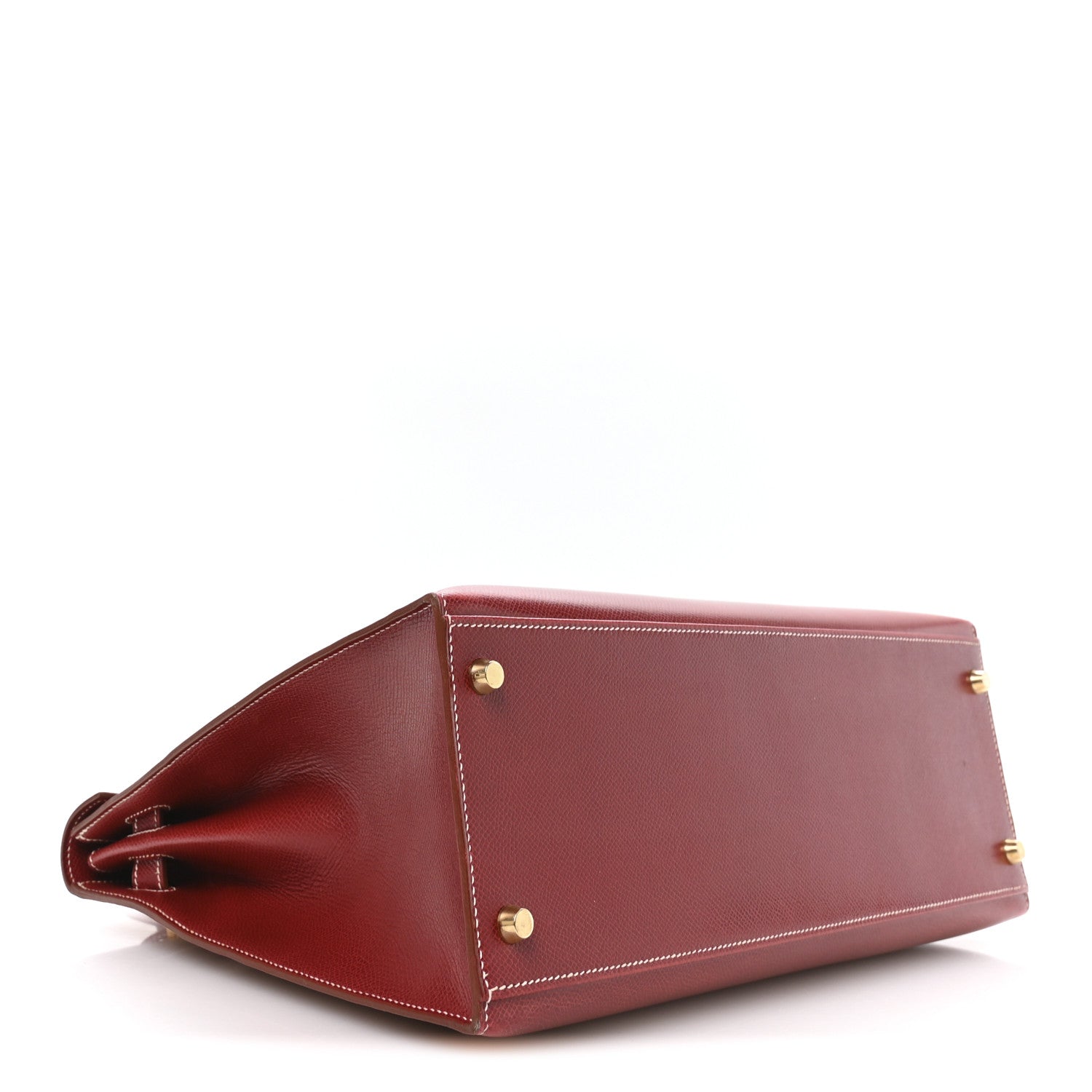 Hermes Veau Grain Lisse Kelly Sellier 35 Rouge Vif 4 of 10