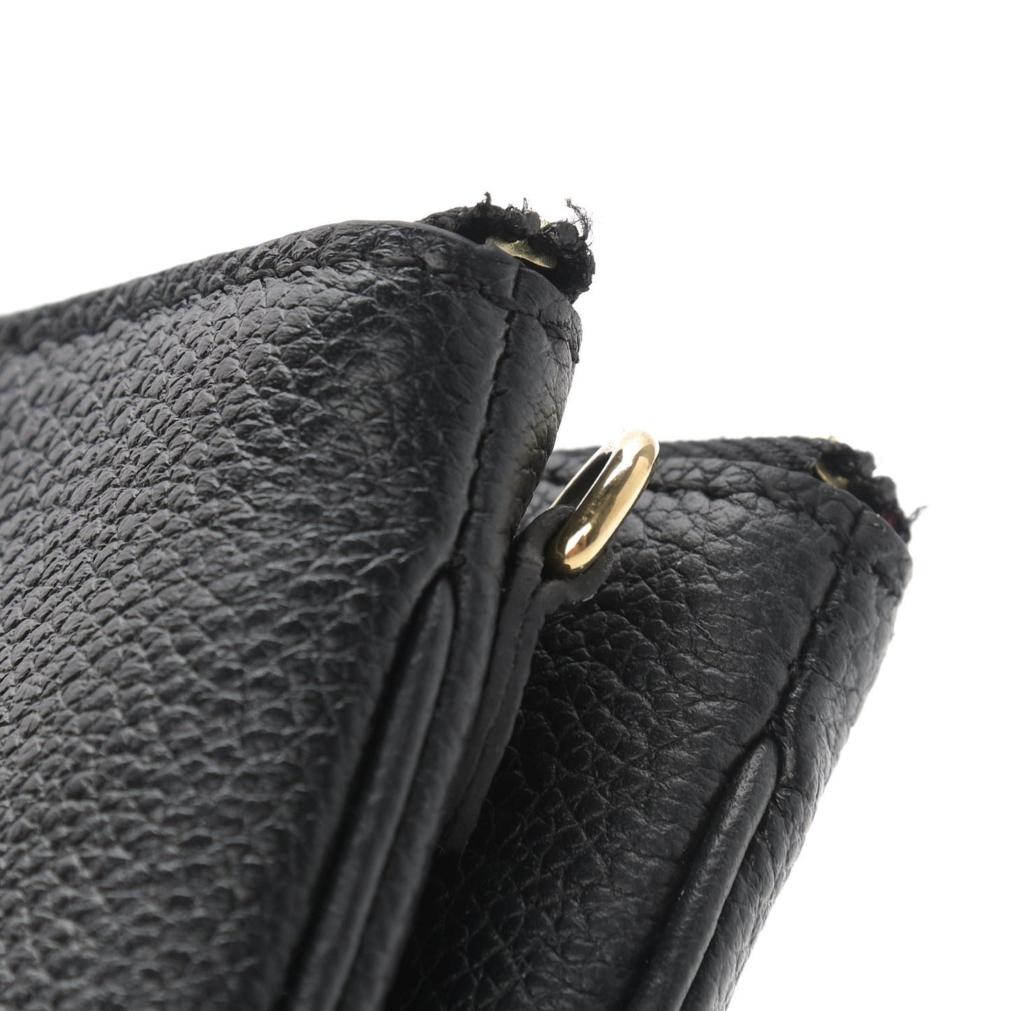 Empreinte Monogram Giant Double Zip Pochette Black Cream