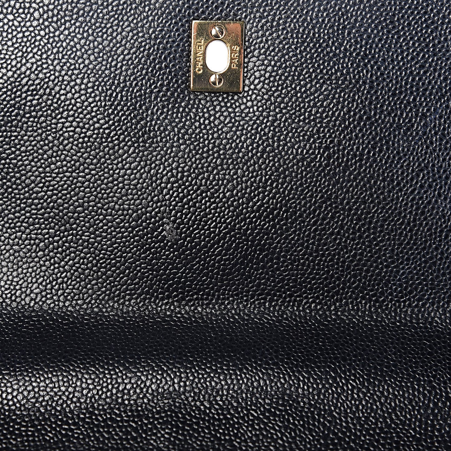 Caviar Quilted Jumbo Kelly Flap Black