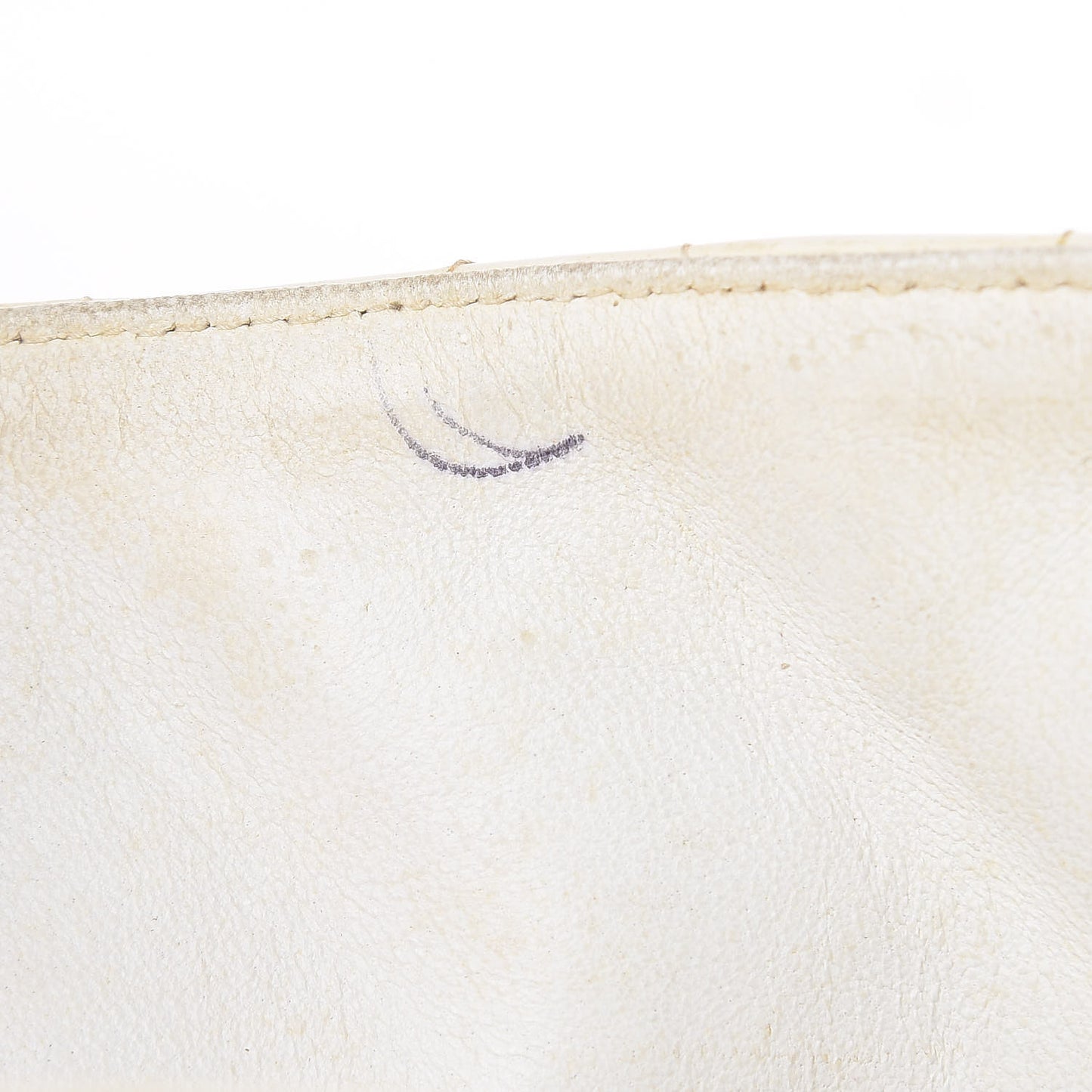 Patent Quilted Jumbo XL Chain Around Flap White