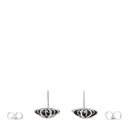 David Yurman Sterling Silver Diamond 16mm Starburst Earrings 3 of 5