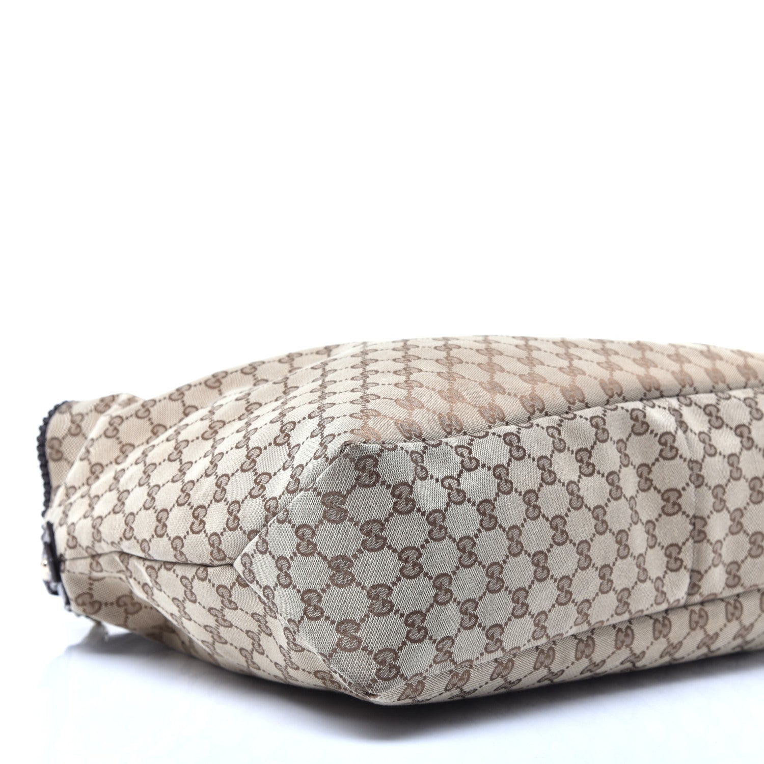 Gucci Monogram Large Horsebit Chain Hobo Dark Brown 8 of 9