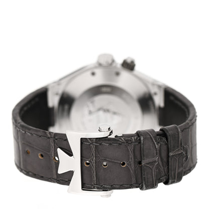 Vacheron Constantin Stainless Steel Alligator 42mm Overseas Dual Time Automatic Watch Grey 47450/000W-9511 3 of 5