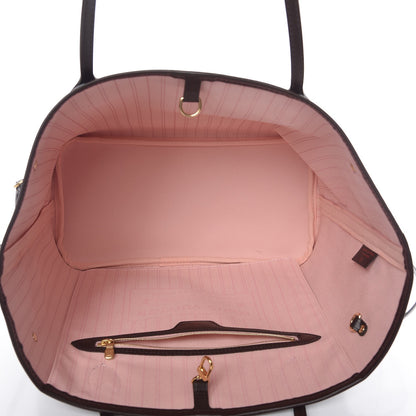 Louis Vuitton Damier Ebene Neo Neverfull MM Rose Ballerine 6 of 8