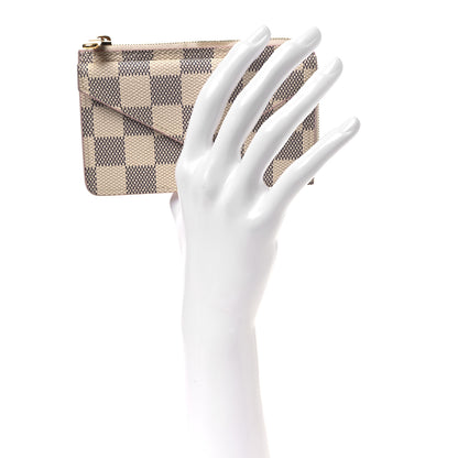 Louis Vuitton Damier Azur Recto Verso Card Holder Rose Ballerine 2 of 9
