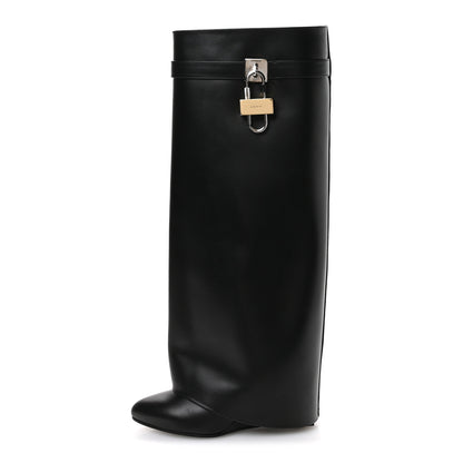 Givenchy Calfskin Shark Lock Wide Fit Pant Boots 37 Black 1 of 8
