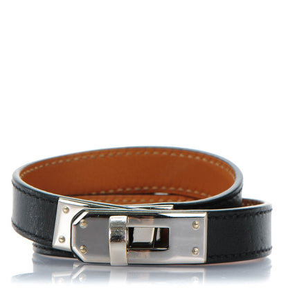 Hermes Chamonix Kelly Double Tour Bracelet S Black 1 of 7