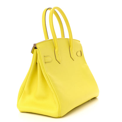 Hermes Epsom BIRKIN 30 Lime 3 of 20