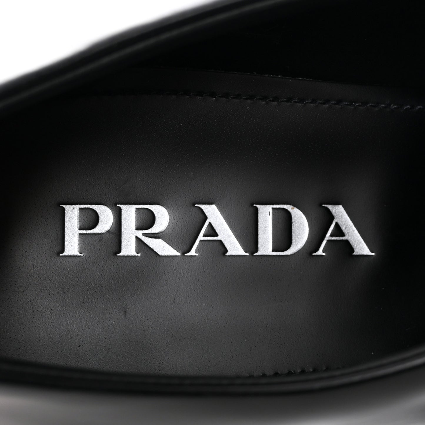 Spazzolato Rois Metal Triangle Logo Mens Monolith 55mm Loafers 6 Black