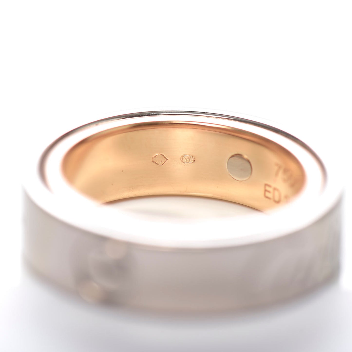 18K White Pink Gold 5.5mm Astro LOVE Ring 47 4