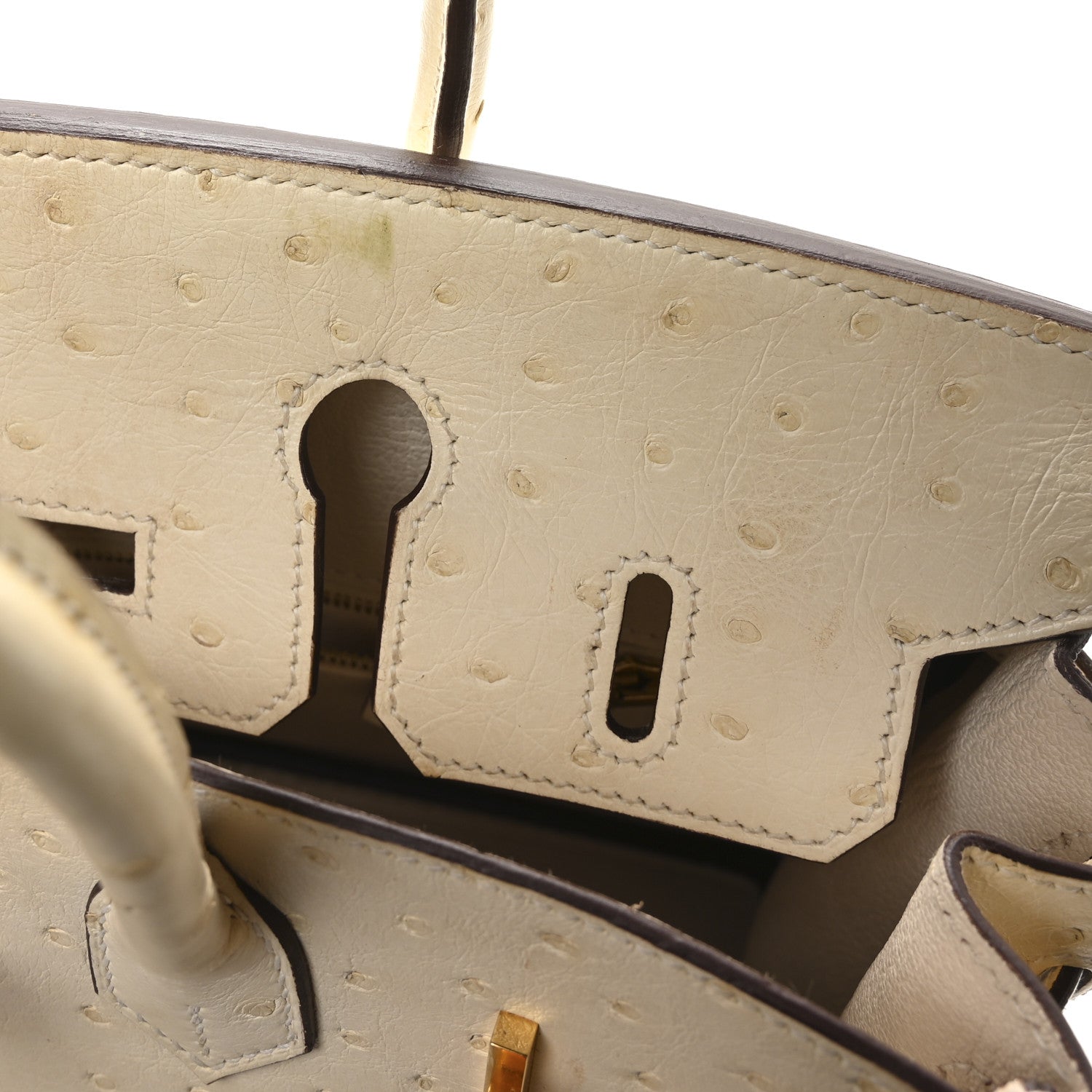 Hermes Ostrich Birkin 25 Nata 11 of 11